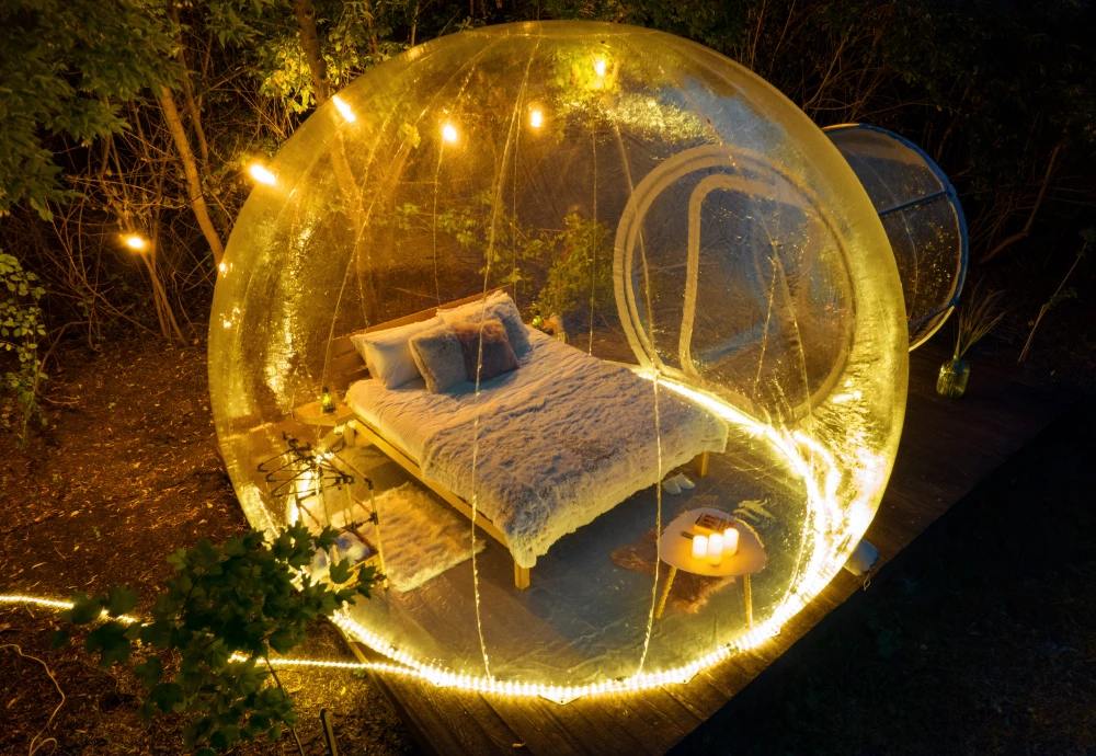 transparent crystal bubble tent